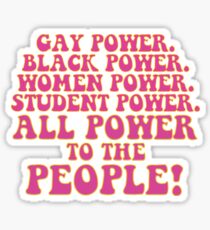 Alle Macht an die Menschen! Sticker