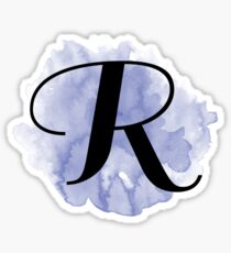 splash monogram - r Sticker