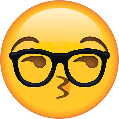 "Sexy Glasses Nerd Secret Emoji | funny internet meme ...