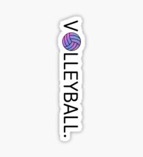 Pink and Purple Volleyball. Sticker