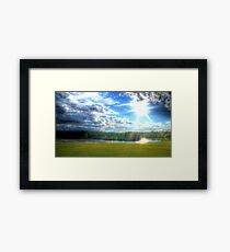 Passing Rainclouds (HDR) Framed Print