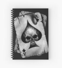 Ace of Skulls Spiral Notebook