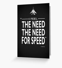 The Need For Speed Greeting Card