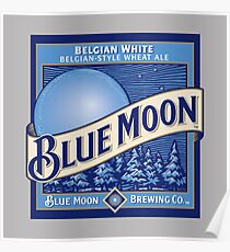 Blue Moon Beer Poster