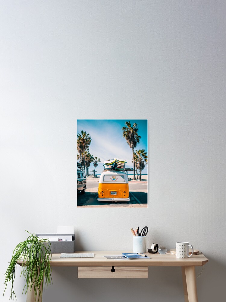 Alternate view of Combi van surf Poster