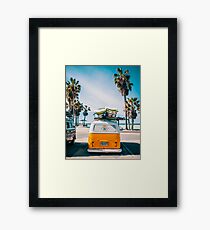 Combi van surf Framed Print