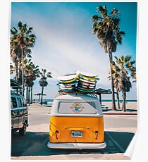 Combi van surf Poster