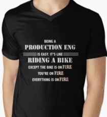 BEING A PRODUCTION ENG Men's V-Neck T-Shirt