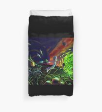 Run | Rick and Morty Duvet Cover