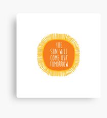 Annie - the sun will come out tomorrow Canvas Print
