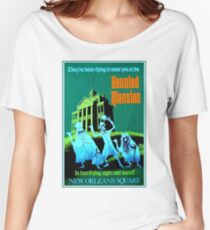 NEW ORLEANS : Vintage Haunted Mansion Advertising Print Women's Relaxed Fit T-Shirt