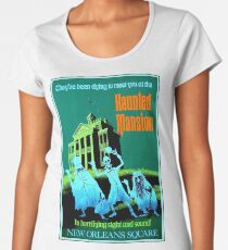 NEW ORLEANS : Vintage Haunted Mansion Advertising Print Women's Premium T-Shirt