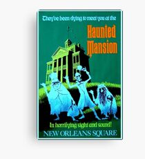 NEW ORLEANS: Vintage Haunted Mansion Werbung Drucken Leinwanddruck