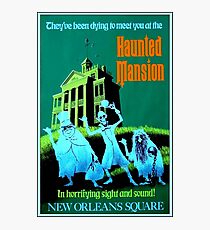 NEW ORLEANS : Vintage Haunted Mansion Advertising Print Photographic Print