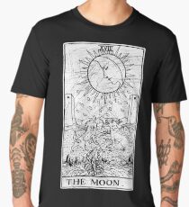 The Moon Tarot Card - Major Arcana - fortune telling - occult Men's Premium T-Shirt