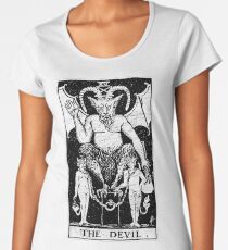 The Devil Tarot Card - Major Arcana - fortune telling - occult Women's Premium T-Shirt