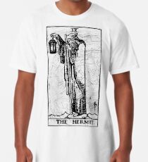 Camiseta larga La carta del Tarot Ermitaño - Arcana mayor - adivinación - oculta