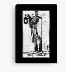 The Hermit Tarot Card - Major Arcana - fortune telling - occult Canvas Print
