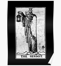 The Hermit Tarot Card - Major Arcana - fortune telling - occult Poster