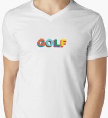 GOLF LOGO COLORED TYLER THE CREATOR Men's V-Neck T-Shirt