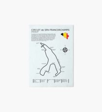 Spa Francorchamps Circuit Art Board