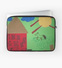 Mausi Kinderbild Haus Pferd 02 Laptoptasche