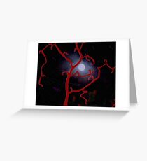 Moon over matter in one step Greeting Card