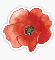 Poppy Flower Sticker