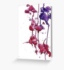 Dripping Orchids Greeting Card