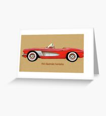 1961 Corvette Greeting Card