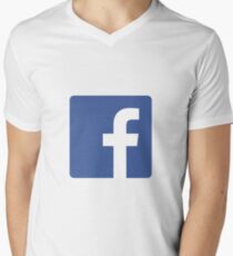 Facebook Men's V-Neck T-Shirt