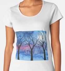 Moonlit Trees 2 Women's Premium T-Shirt