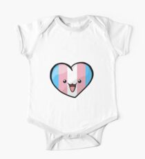 Transgender Pride Short Sleeve Baby One-Piece