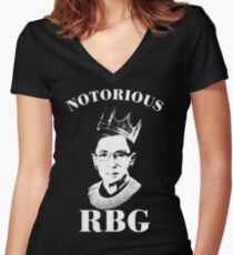 Notorious RBG Shirt Women's Fitted V-Neck T-Shirt