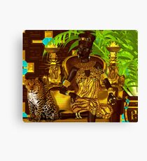 Black Egyptian princess Canvas Print