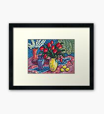 Red Tulips Framed Print