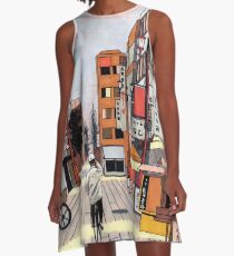 Early Morning Ride A-Line Dress