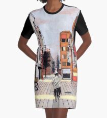 Early Morning Ride Graphic T-Shirt Dress