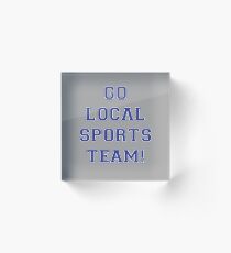 Go Sports! (Blue) Acrylic Block