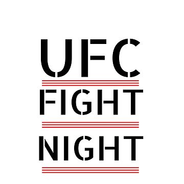 FIGHT NIGHT , MMA FIGHT NIGHT , TOP UFC FIGHT , BEST UFC MERCH Essential  T-Shirt for Sale by morben