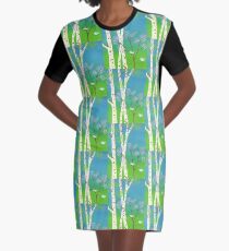 Trees In Bloom Graphic T-Shirt Dress