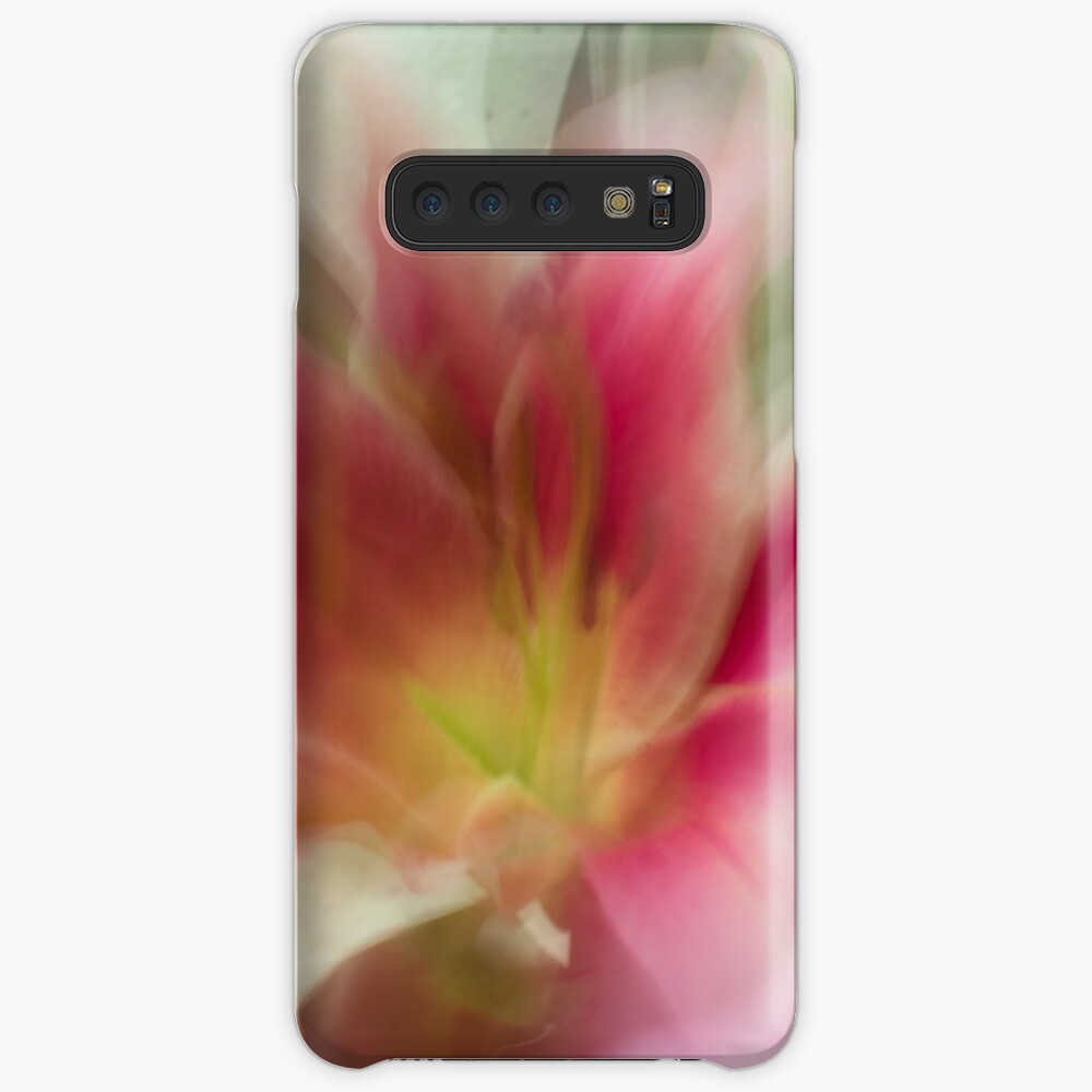Fleur Blur-Abstract Pink, Yellow, White Lily Case & Skin for Samsung Galaxy