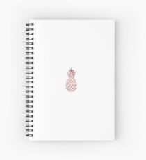 Cuaderno de espiral Rose Gold Pineapple