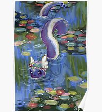 Monet Dragonair Lilies Poster