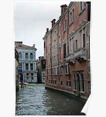 Buildings near canal in Venice, Italy Poster