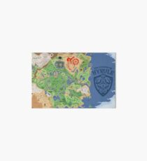 Breath of the Wild Hyrule Map Art Board