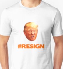 Orange Trump Face #Trumpresign Unisex T-Shirt