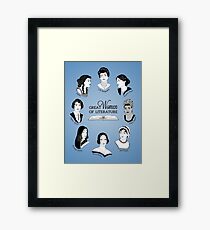 Great Women of Literature Framed Print