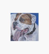 American Bulldog Fine Art Painting Art Board