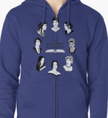 Great Women of Literature Zipped Hoodie